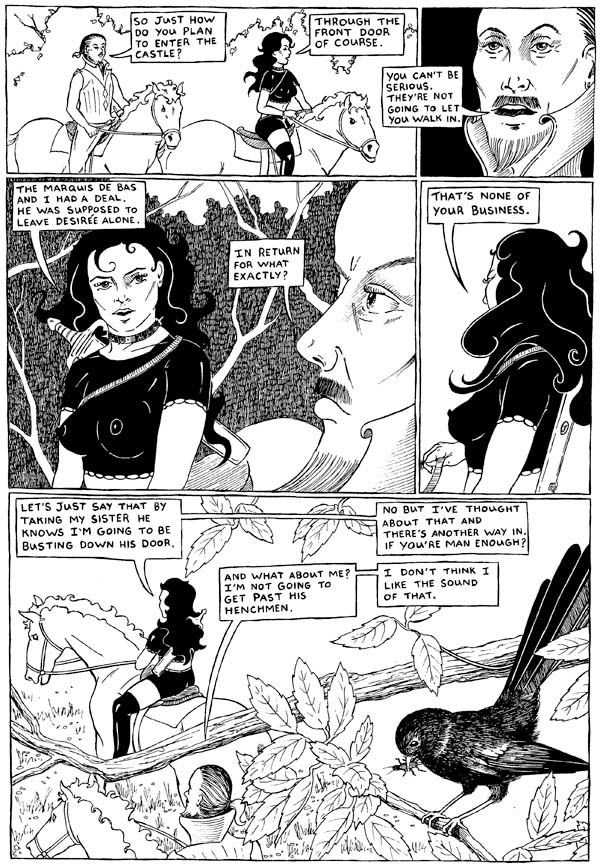 Knights of Sado comic art page 13