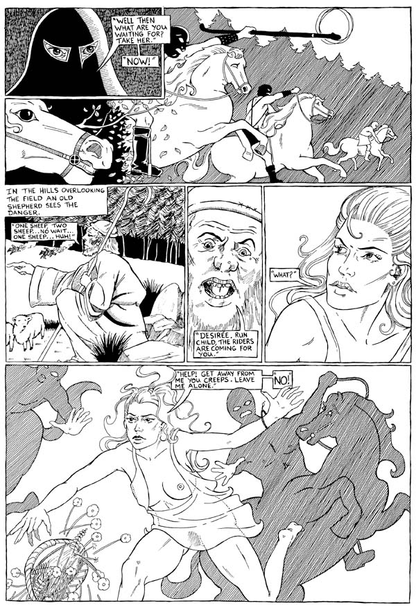 Knights of Sado comic art page 2