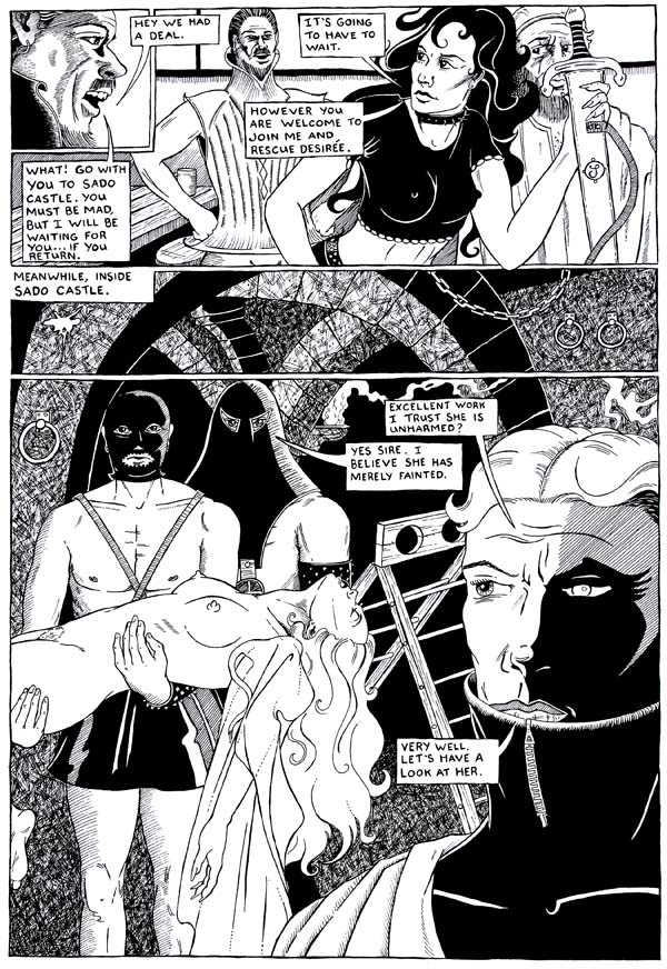 Knights of Sado comic art page 6