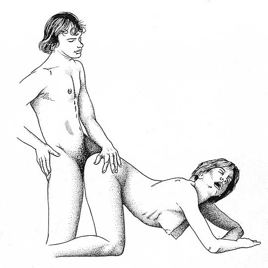 Hardcore Sexual Positions Pencil Drawing