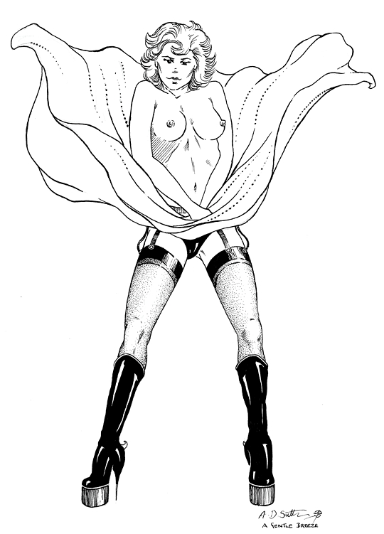 Erotic Ink Drawing